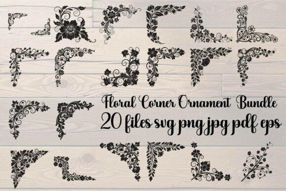 20 Ways to Use Your Floral Corner Ornament Bundle