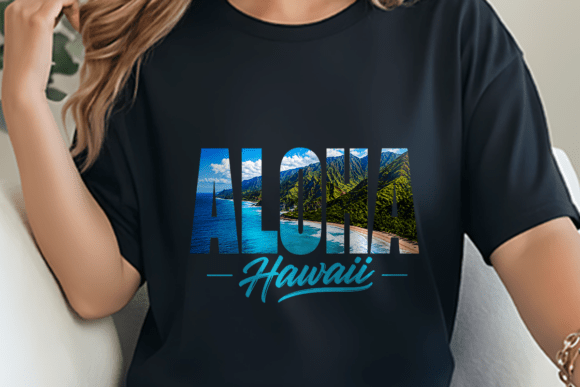 Aloha Hawaii Ocean Mountain Letter PNG: A Visual Escape