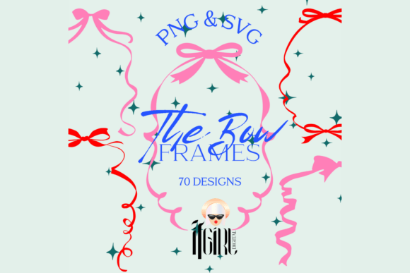 Coquette Ribbon Bow Frames: Adding Delicate Charm to Your Designs