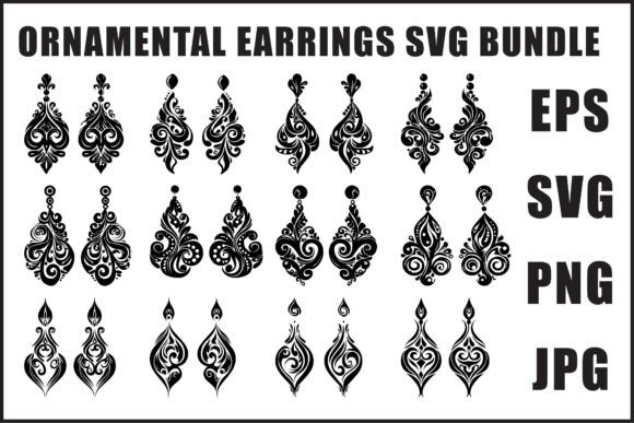 Crafting Modern Style: The Elegant Earrings SVG Collection