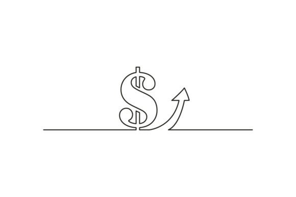 Economic Continuous Line Art: Visualizing Growth with a Single Stroke