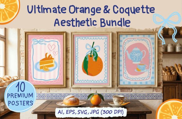 Embracing the Coquette Citrus Gallery Wall Kit Aesthetic