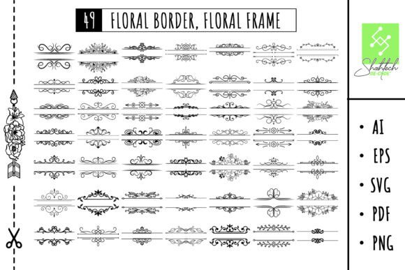Floral Border Svg & Frame Bundle: Elevate Your Digital Craft