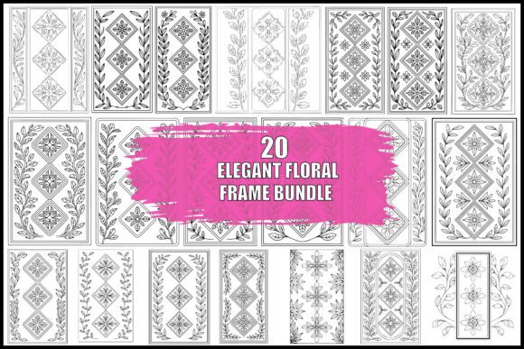 Mastering Design with the Elegant Floral Frame Bundle
