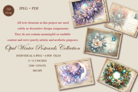 Opal Winter Postcards Collection: A Designer's Guide to Luxury Ephemera