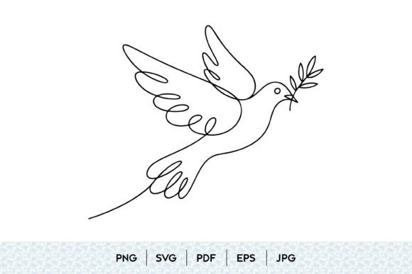 Peace Dove Line Art SVG: A Timeless Symbol for Modern Design