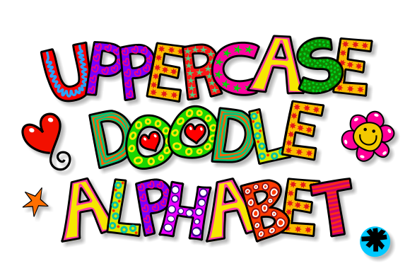 Uppercase Doodle Alphabet Set 1: A Playful Twist on Branding
