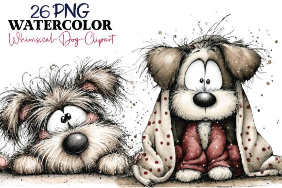 Whimsical Dog Clipart: Playful Art for Creative Projects